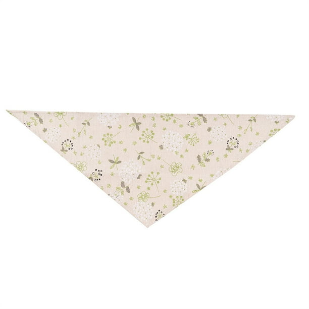 Methold Bufanda de baba triangular, toalla ajustable de algodón para mascotas, accesorios de regalo Ropa para mascotas Café Girasol