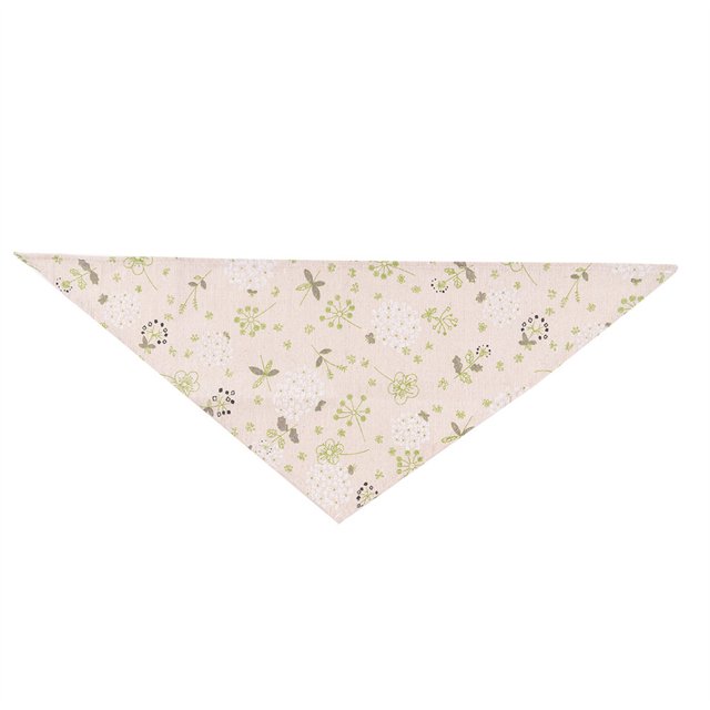 Greeniant Bufanda triangular de baba de algodón para mantener el calor, toalla para mascotas, regalo para cuello de 25-45cm Ropa para mascotas Café Girasol Greeniant PT003847-04