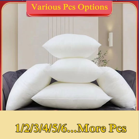 Throw Pillow Inserts, Down Feather Pillows Inserts Bed and Couch Pillows Cotton Cover, 18x18 Inches