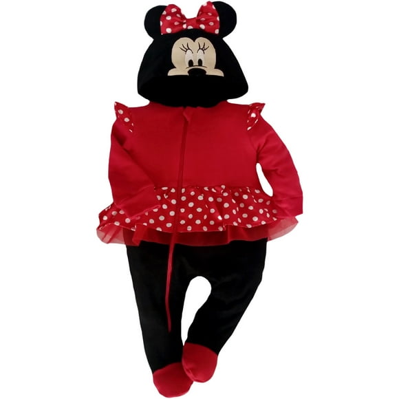 Mameluco de Algodón con Gorro Bordado Disney Minnie Mouse Disney Mameluco1140