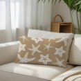 thumbnail image 6 of Beige Brown Starfish Coastal Throw Pillow Cover 16 x 24 Inch Decorative Pillow Cover Nautical Summer Ocean Abstract Art Lumbar Pillowcase Seasonal Rectangle Cushion Case for Couch Sofa Bedroom, 6 of 9