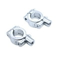 thumbnail image 1 of Handlebar Rearview Mirror Mounting Clamp Aluminum Alloy Handlebar Rearview Mirror Adapter Bracket Clamp for Bicycle Motorcycle Scooter Universal, 2 Pieces 10mm, 1 of 6