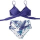 thumbnail image 1 of Traje de baño de dos piezas para mujer, sexy, de pecho alto, con contraste, camisola dividida Fridja  nalpqowj50620, 1 of 3
