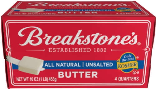 Breakstone's Unsalted Elgin Butter Quarters 18/1#