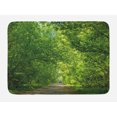 thumbnail image 1 of Landscape Bath Mat, Fresh Forest Canopy Trees over Footpath in an Old Park People Walking Natural Scenery, Non-Slip Plush Mat Bathroom Kitchen Laundry Room Decor, 29.5 X 17.5 Inches, Green, Ambesonne, 1 of 2