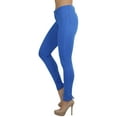 thumbnail image 3 of ToBeInStyle Women's Pull-On Denim Like Skinny Fit Stretch Jegging Pants, 3 of 4