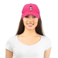 thumbnail image 5 of DALIX Mini Snowman Hat Ladies Womens Baseball Cap in Hot Pink, 5 of 6