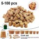 thumbnail image 1 of 5-100pcs cork stoppers wine bottle cork cork wooden conical cork replacement all kinds of cork for wine beer bottle crafts, 1 of 5