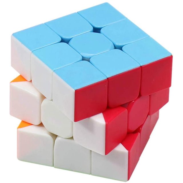 3x3 Speed Cube Stickerless Magic Cube 3x3x3 Puzzle Cube Vivid Solid Color Durable Brain Teaser Toys Enhanced Version(56mm)