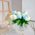 thumbnail image 6 of Zhourta Roses Artificial 6 Flowers Per Bouquet Mother's Day Rose Simulation Bouquet Large Bundle Of 6 Head Living Room Dining Table Ornament Flowers, 6 of 6