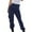 Blue, variant on Honeeladyy Sweatpants Women,Women Casual Solid Color Pockets Buttons Elastic Waist Comfortable Straight Pants
