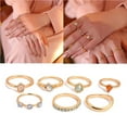 thumbnail image 4 of Knuckle Ring Set 7 Pieces Vintage Stackable Rings Bohemian Finger Rings for Women, 4 of 8