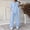Light Blue, variant on Itsame Tops and Pants Pajamas Set Womens Sleepwear 2pcs Sets Long Sleeved Pocket Solid Color V-neck Button Women Casual Home set Light Blue Size XL