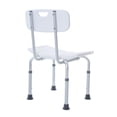 thumbnail image 4 of Gambimedic Silla de Ducha con Respaldo Altura Ajustable Silla Regadera Baño Bano 2 en 1 Se Convierte en Banco de Ducha, 4 of 8