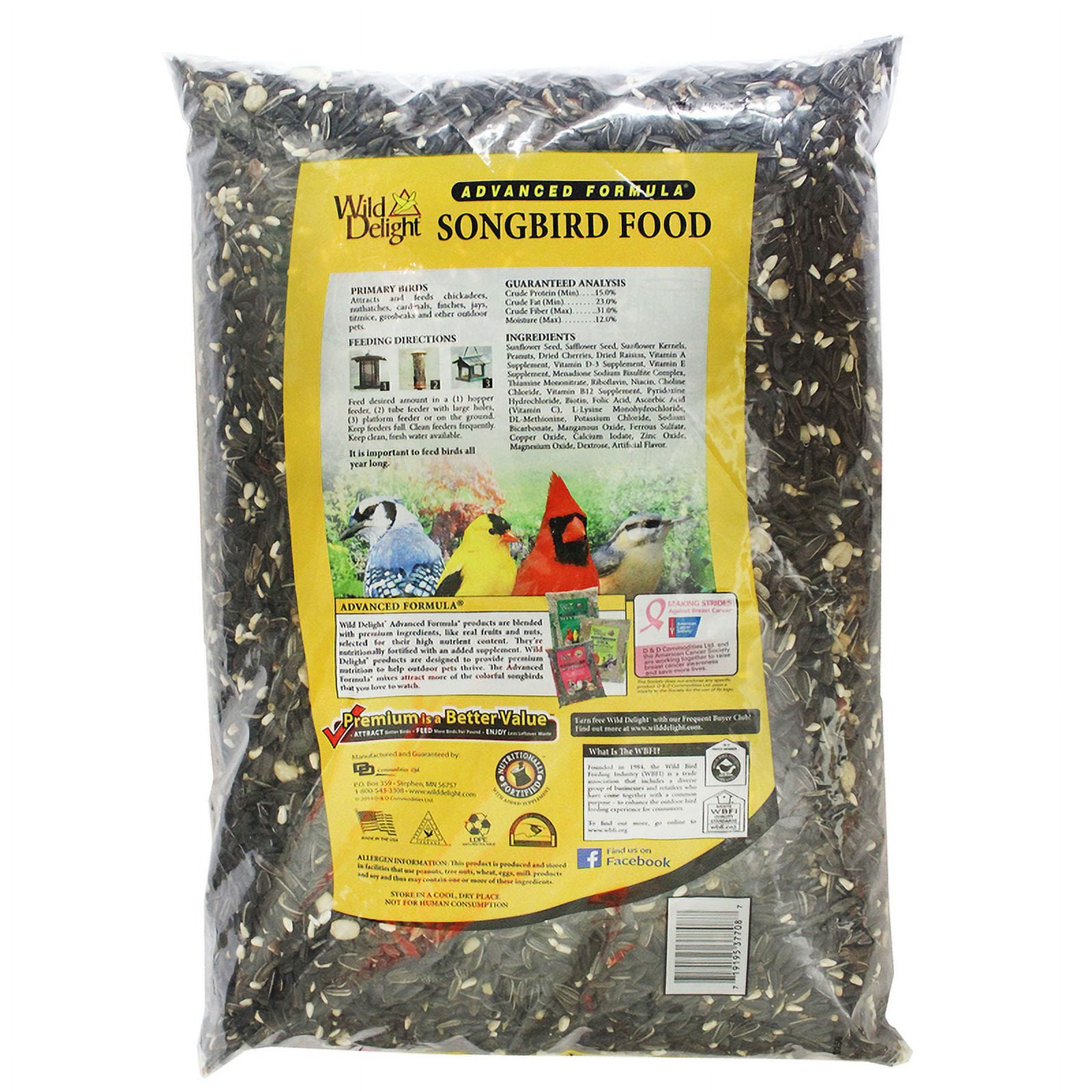 Wild Delight Advanced Formula Songbird Wild Bird Food, 8 lb