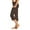 Brown, variant on MIASHUI Women 7/8 Pants High Waist Workout Yoga Pants With Pocket Anti Roll Down Tight Pants Crop Straight Leg Brown,M