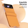 thumbnail image 5 of MonsDirect for 6.7 inch Samsung Galaxy Z Flip 3 5G 2021 Case, Hinge Protection Hard PC Back Shell Anti-Drop Slim Shockproof Full Coverage with Independent Lens Circle for Galaxy Z Flip 3, Orange, 5 of 7