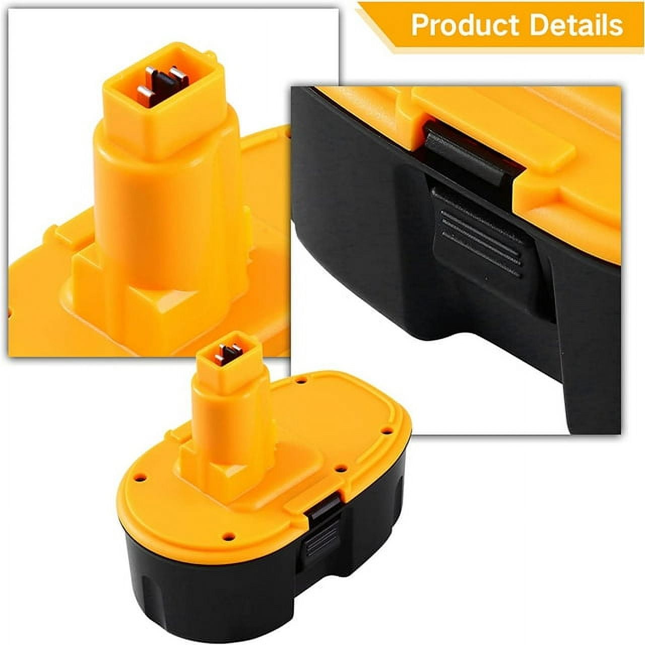Ohyes Bat DC9096 18V 4.5 Ah Power Tool Battery with DC9310 Charger for Dewalt 18V Tools, 2 Count