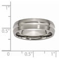 thumbnail image 5 of Titanium Grooved 6mm Brushed and Polished Band, 5 of 9