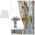 thumbnail image 5 of Italian Scenery Blackout Curtain,Italian Street Romantic Flowers Floral Print Window Drapes for Bedroom Living Room Kitchen Cafe Office Decor Thermal Insulated Darkening Drapes 42x63 Inch, 5 of 6