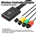 thumbnail image 4 of Controlador Converter, 4 Plug Botón de Reinicio Firmware Actualizable Adaptador de Controlador Inalámbrico Multijugador sin retraso para gamepad, 4 of 7