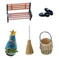 thumbnail image 2 of Decoraciones de escena de casa de muñecas, casa de muñecas de Navidad, adorno para el hogar en miniatura, juego en miniatura de casa de muñecas de Navidad probado y confiable, 2 of 8