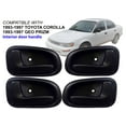 thumbnail image 2 of APA Replacement Black Interior Door Handle for 1993 - 1997 Corolla Prizm Front and Rear Set of 4, 2 of 9