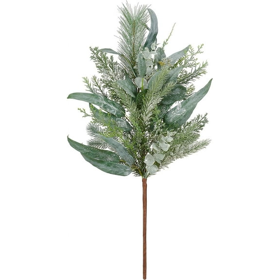 Save Dollar Stores Christmas Decoration Iced Spray Pine Pick, 14 x 28 Inch