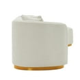 thumbnail image 6 of Daria Chenille Sofa Sectional with Solid Wood Frame and Pillows in Ivory, 6 of 11