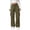 Army Green -CY30, variant on Parachute Pants Women Baggy Straight Leg Drawstring Lightweight Cargo Pants Y2k Pant Streetwear Multi Pockets Khaki S