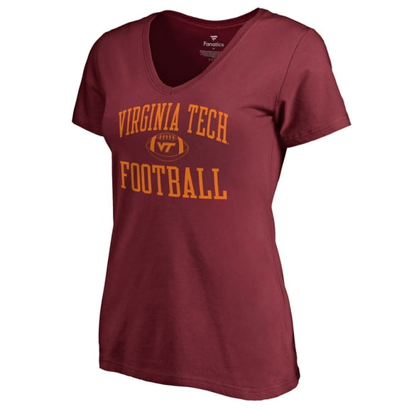 Women's Maroon Virginia Tech Hokies First Sprint V-Neck T-Shirt