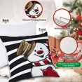 thumbnail image 3 of Winter Merry Christmas Throw Pillow Covers 22x22 Set of 4, Decorative Red and Black Snowman Gnome 22 inch Holiday Cushion Cases Home Outside Porch Decor Decoration, 3 of 6
