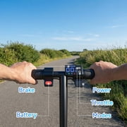Electric Scooter for Kids, 250W Motor, 9 MPH Max Speed, LED Display, Dual Brake System, 6.5” Solid Tires, Lightweight E-Scooter for Kids Ages 6 to 14