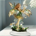thumbnail image 5 of Ygdeyg Stained Glass Fairy Figurine Decor - Enchanted Fairy With Crystal Orb, Elegant Hanging Accent For Home, 5 of 8