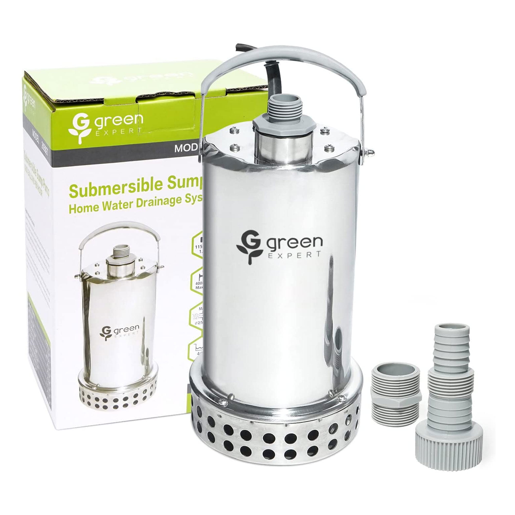 G green EXPERT 1HP Submersible Water Removal Sump Pump w/ 4000GPH Flow