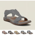 thumbnail image 1 of Sandalias ortopédicas cómodas para mujer, sandalias ortopédicas, zapatos de cuña baja, 1 of 5