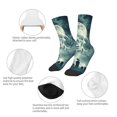 thumbnail image 3 of Naloa Scary Moon And Clouds Kids Socks Unisex Kids and Toddlers' Crew Socks, ,1 Pairs, 3 of 5