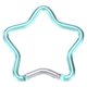 thumbnail image 1 of Uxcell Clip de Resorte en Forma de Estrella [1 Paquete] - Clip de Llavero Gancho de Resorte [Azul Claro/Aluminio], 1 of 6