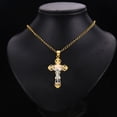 thumbnail image 2 of Gold 14K Two Tone Jesus Crucifix Cross Religious Pendant For Necklace or Chain, 2 of 8