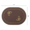 thumbnail image 6 of REGALWOVEN Rustic Oval Placemats Set of 4 Cotton Linen Placemats for Dining Table Decor Washable Kitchen Table Mat Wipe Clean Brown 17.7x12.6inch, 6 of 6