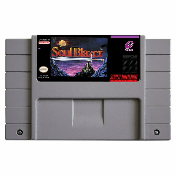 SNES Games Cartridge Soul Blazer