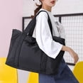 thumbnail image 2 of Stylago Womens Nylon Tote Bag Mens Multiple Internal Pockets Large Shoulder Purse Storage Zipper Handbag for Travel Overnight Black, 2 of 7