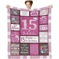 thumbnail image 1 of LHSHID 15 Year Old Girl Gift Ideas Blanket Flannel Soft and Comfortable Anti static Bed Sofa Blanket 50x60in, 1 of 5