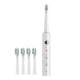 thumbnail image 2 of Cepillo de dientes eléctrico con 4 cabezas para adultos y niños, impermeable IPX7, 6 modos y temporizador inteligente de 2 minutos, recargable USB, 2 of 8
