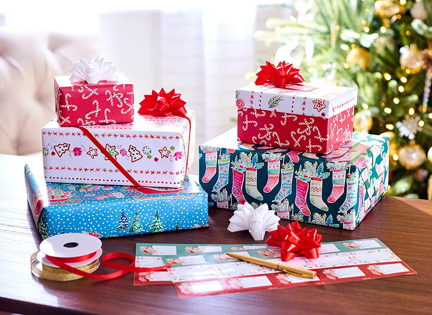 Cute and functional Christmas gift wrapping cart idea 🎄❤️, Gift Wrapping  Ideas
