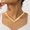 Gold, variant on European And American Fashion Exaggerated Punk Necklace