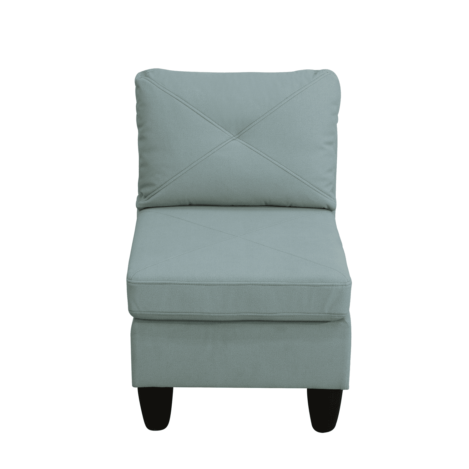 Hommoo Sofa Set,Massa Flannel 4-Piece Couch Living Room Sofa Set,Sectional Couches for Living Room,Pale Green