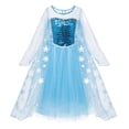 thumbnail image 2 of Disney Princess Dress for Girl Kid Cosplay Frozen1/2 Elsa Anna Costume Carnival Christmas Birthday Party Clothes3-4T (110) Gao Jinjia LED, 2 of 2