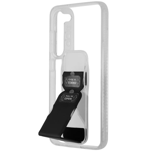 Open Box CLCKR Stand + Grip Series Case for Samsung Galaxy S23 - Clear/Black
