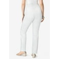 thumbnail image 2 of Roaman's Women's Plus Size Petite Plus Size Comfort Stretch Straight Leg Jean, 2 of 6